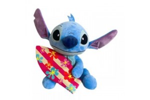 Stitch plüssfigura szörfdeszkával, 50 cm
