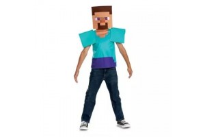 Minecraft Steve gyerek jelmez XS (3–4 év)