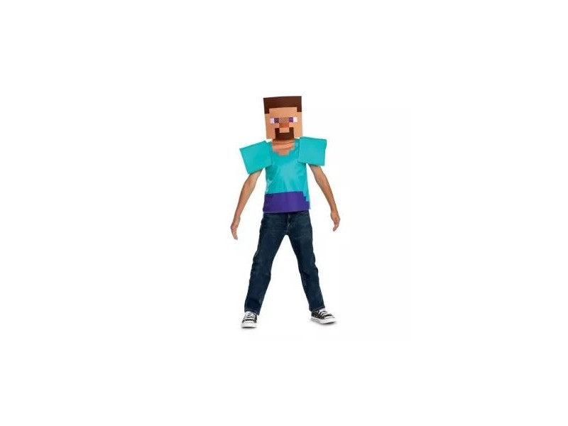 Minecraft Steve gyerek jelmez XS (3–4 év)