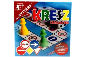 Kresz társasjáték — oktató közlekedési játék