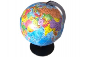 16 cm forgatható földgömb – domborzati/politikai