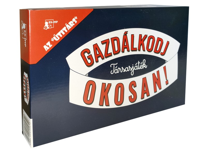 Gazdálkodj okosan! doboz, tábla, bábuk és játékpénz