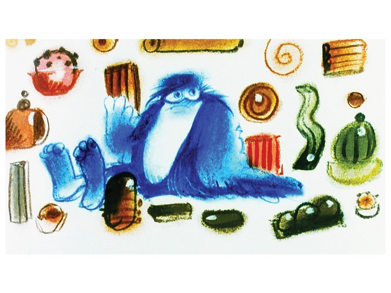 Szegény Gombóc Artúr diafilm - ill. Sajdik Ferenc