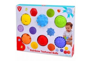Szivárvány tapintásfejlesztő bébilabdák (6 db)