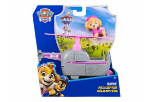 Skye rózsaszín mentőhelikopter és alapjármű