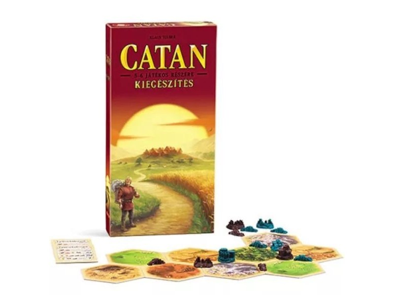 Catan kiegészítő 5-6 játékos - doboz és tartozékok
