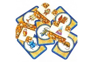 Furfangos Labirintus társasjáték doboz és játékelemek