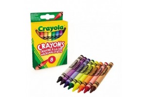 Crayola zsírkréta 8 db - élénk színek