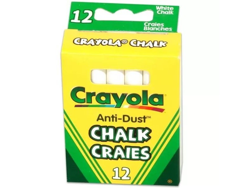 Crayola fehér táblakréták — 12 darab