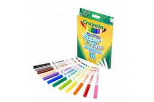 Crayola 12 db vékony hegyű lemosható filctollak