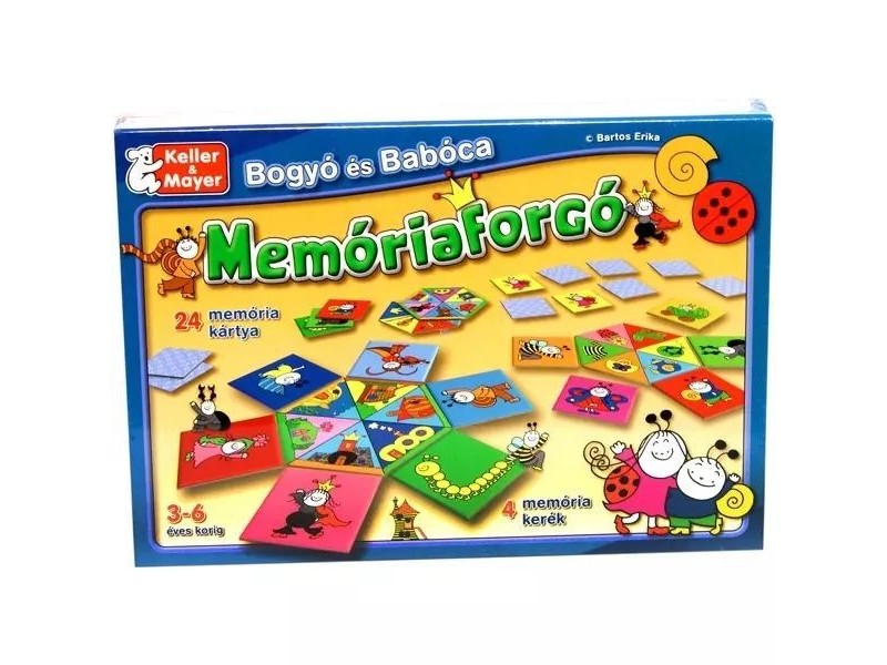 Bogyó és Babóca memóriaforgó — Bartos Erika rajzai