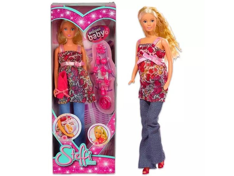 Steffi Love terhes baba készlet — 29 cm, levehető pocak