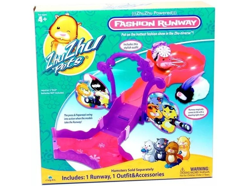 Zhu Zhu Pets: világító kifutó díszes ruhákkal