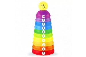 Fisher-Price színes csészepiramis (10 db)