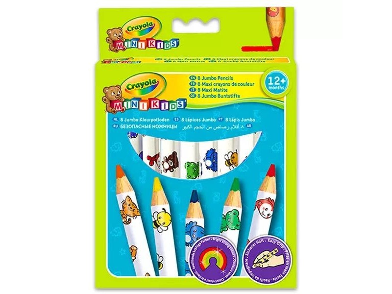 Crayola Mini Kids 8 db vastag natúr színes ceruzák