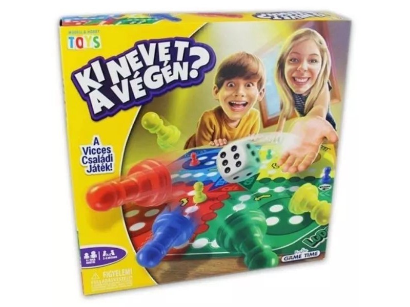 Ki nevet a végén társasjáték - összehajtható tábla és bábuk