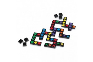 Qwirkle társasjáték – színes kövek és formák