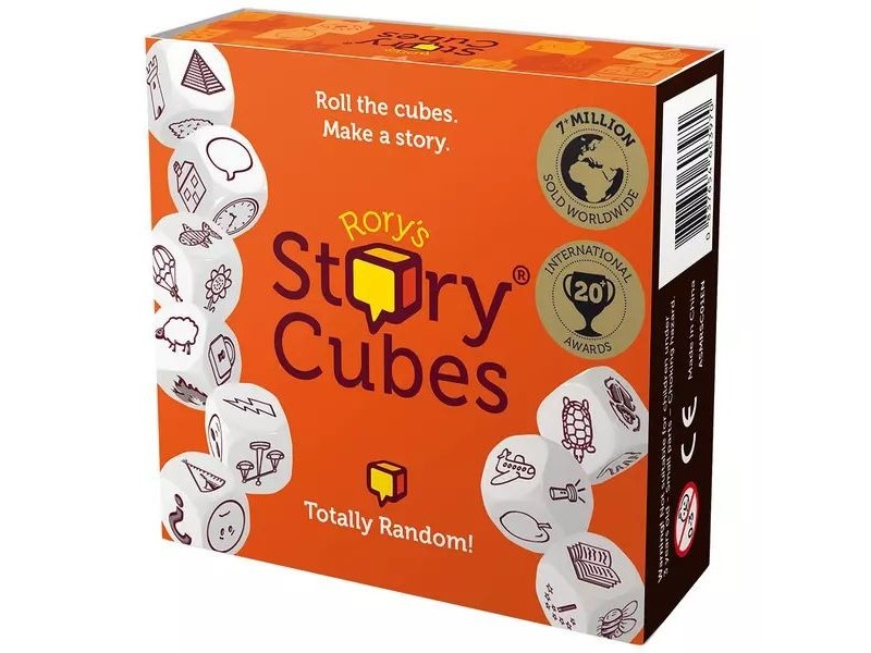 Sztorikocka Original társasjáték doboz és kockák