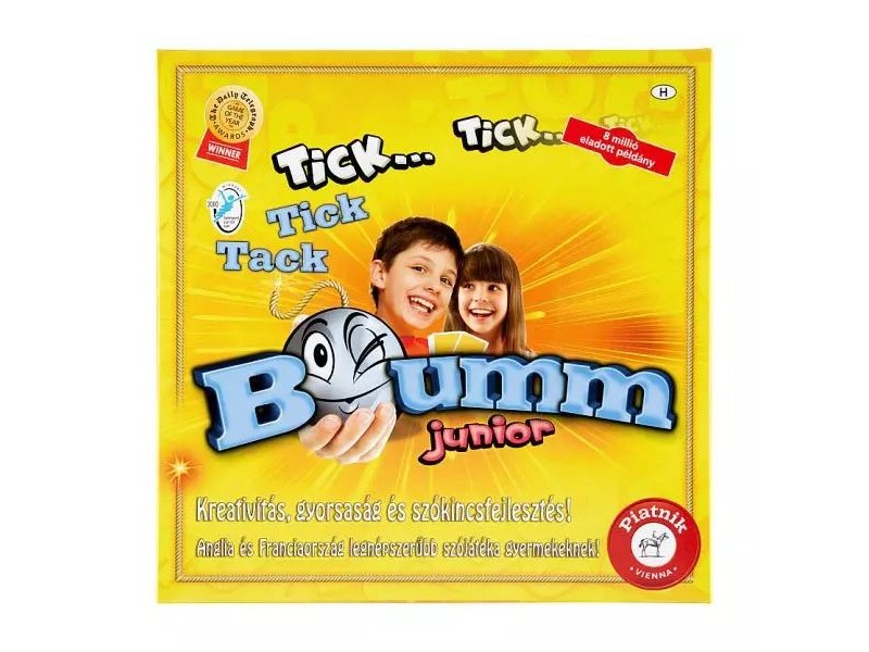 Tick Tack Bumm Junior társasjáték – új kiadás, elektronikus időmérő