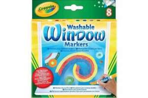 Crayola ablakfestő filctollak 8 db - színes