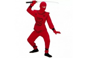 Vörös sárkány ninja jelmez - 140 cm