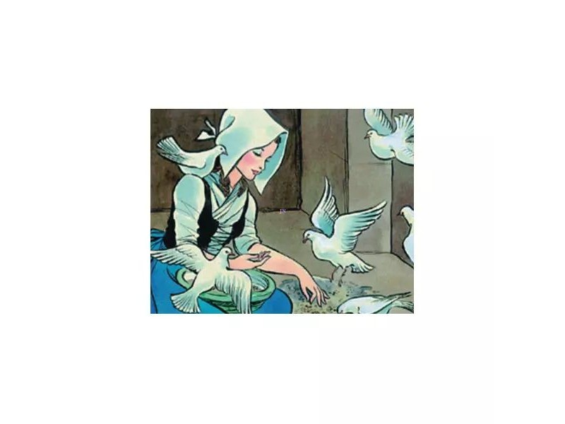 Hamupipőke diafilm – elegáns színátmenetes dizájn