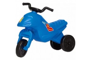 Műanyag Superbike Mini kék - lábbal hajtós kismotor