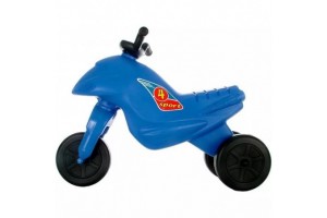 Műanyag Superbike Mini kék - lábbal hajtós kismotor