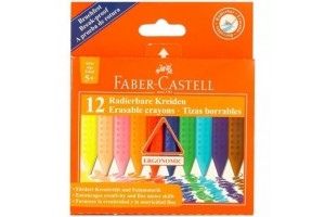 Faber-Castell 12 db radírozható zsírkréta készlet