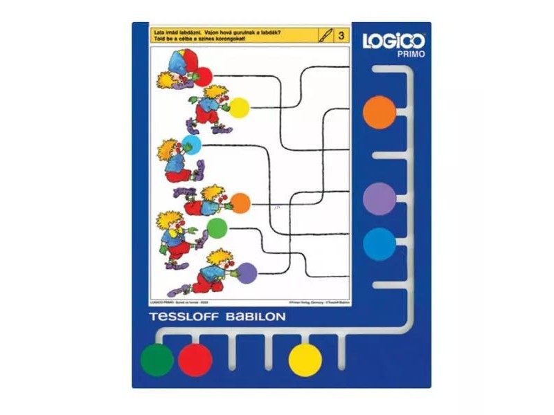 Logico Primo keret 6 színes koronggal