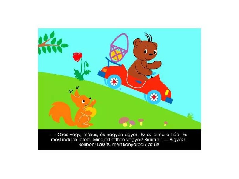 Boribon autózik - diafilm borító