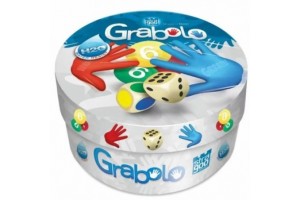 Grabolo társasjáték — fém doboz és vízálló kártyák