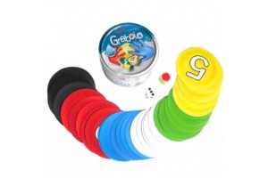 Grabolo társasjáték — fém doboz és vízálló kártyák