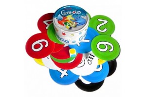 Grabolo társasjáték — fém doboz és vízálló kártyák