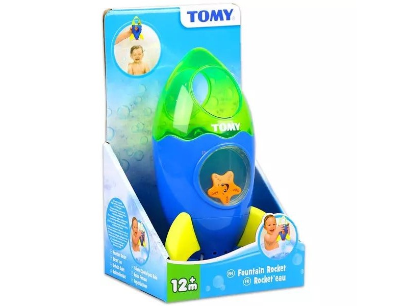 Tomy rakéta szökőkút fürdőjáték a kádhoz és medencéhez