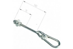 Sharky karabíneres hintacsukló 14 cm