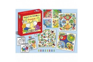 Bogyó és Babóca Évszakok társasjáték – doboz, táblák, figurák