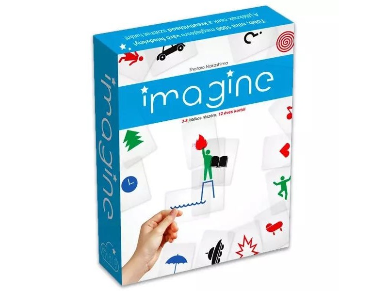 Imagine társasjáték - 60 átlátszó kártya, kreatív játék