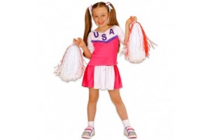 Pompom lány jelmez 140 cm — szoknya és felső