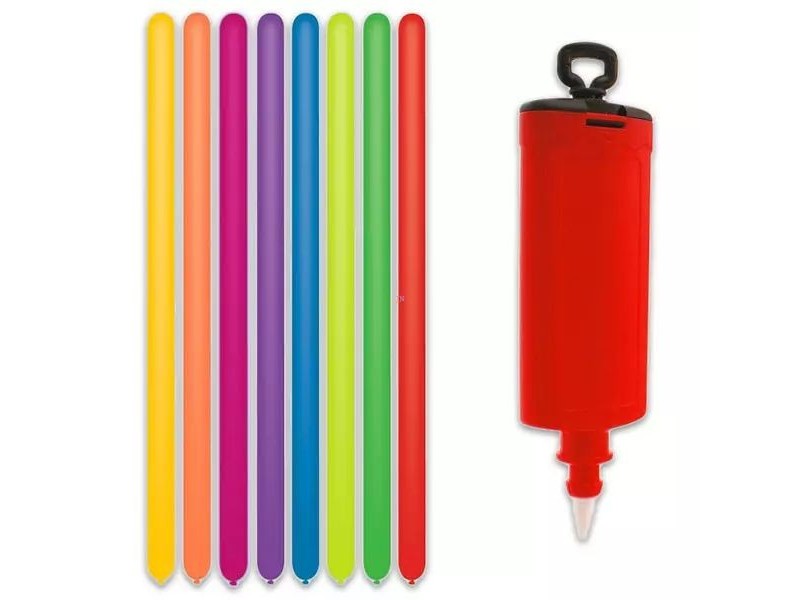 Modellező lufi 10 db pumpával