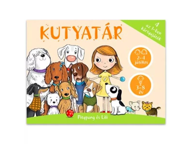Kutyatár 4 az 1-ben kártyajáték - doboz