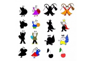 Bogyó és Babóca Árnyjáték – párosító sziluettek