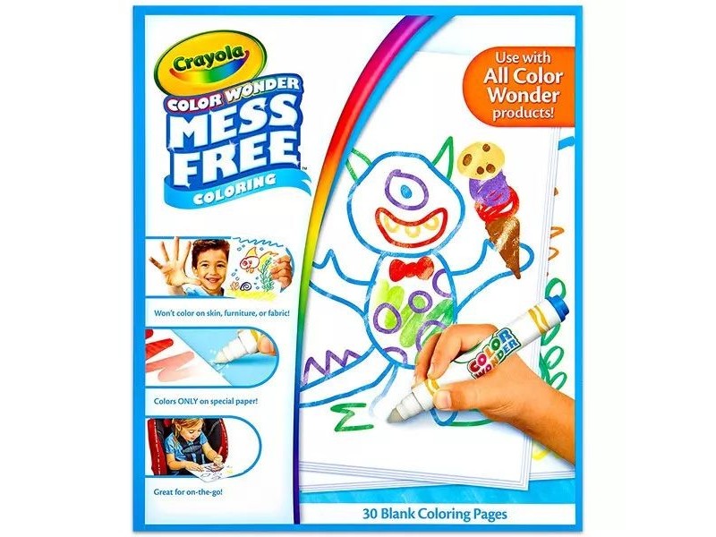 Crayola Color Wonder kifestőlap, 30 oldal