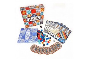 Azul társasjáték - mozaikcsempék és játéktábla