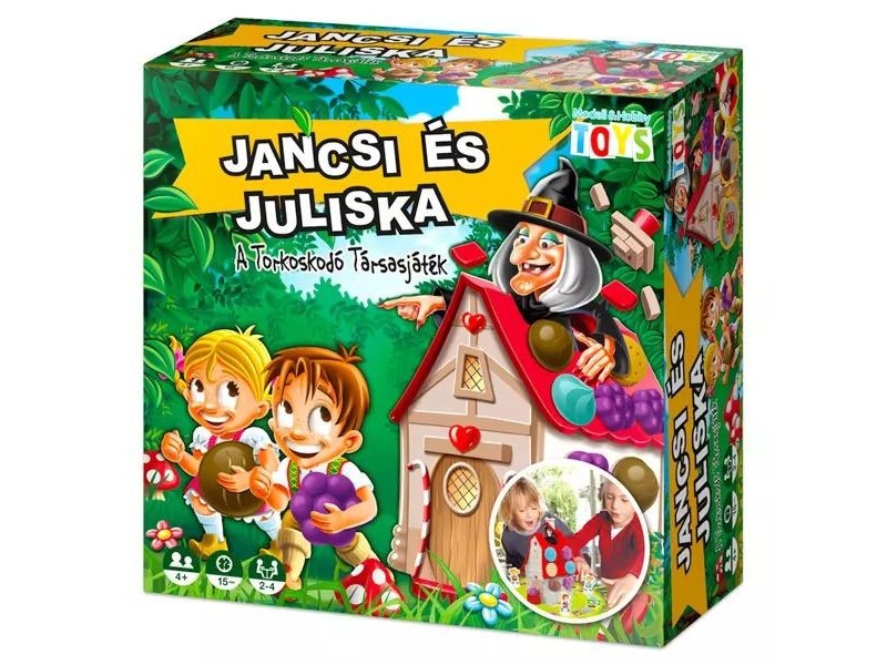 Jancsi és Juliska társasjáték - új kiadás, kisebb házikó