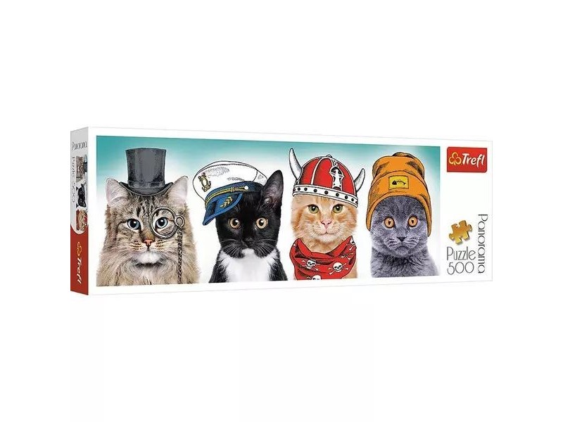 Trefl 500 db panoráma puzzle – bolyhos cicacsapat