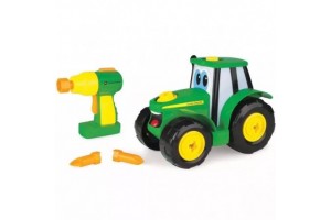 Tomy Johnny építhető zöld traktor