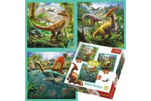 Trefl Dinoszauruszok 3 az 1-ben puzzle