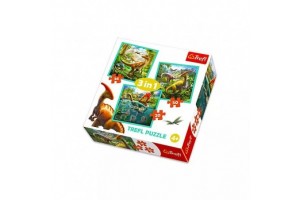 Trefl Dinoszauruszok 3 az 1-ben puzzle