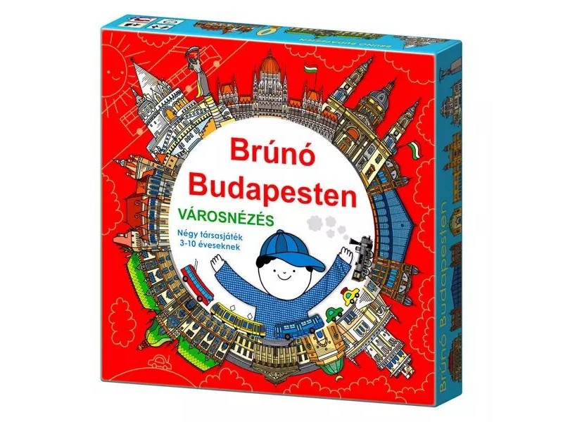 Brúnó Budapesten társasjáték - 4 játék egy dobozban